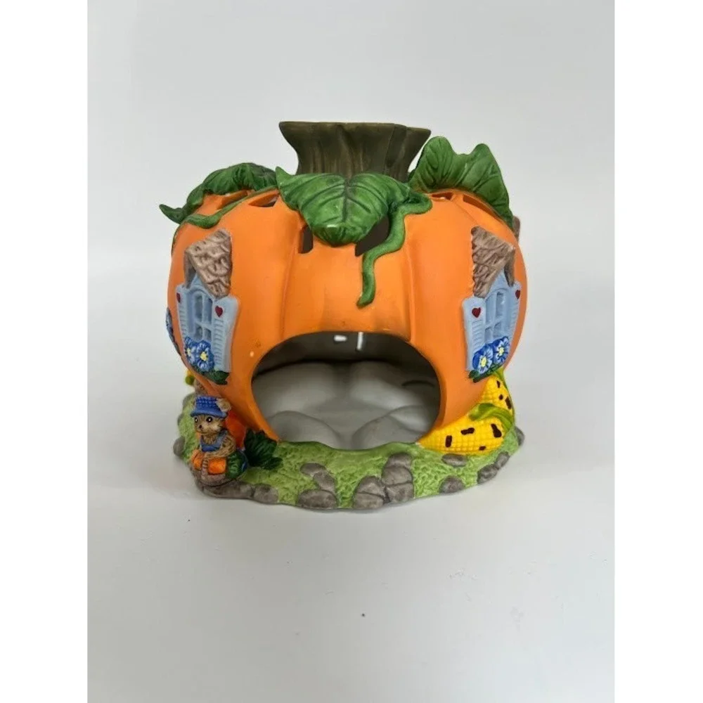 Partylite Harvest Fall Halloween Pumpkin‎ Tealight Votive Candle Holder - Picture 2 of 4